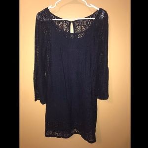 American Eagle Blue Lace Dress